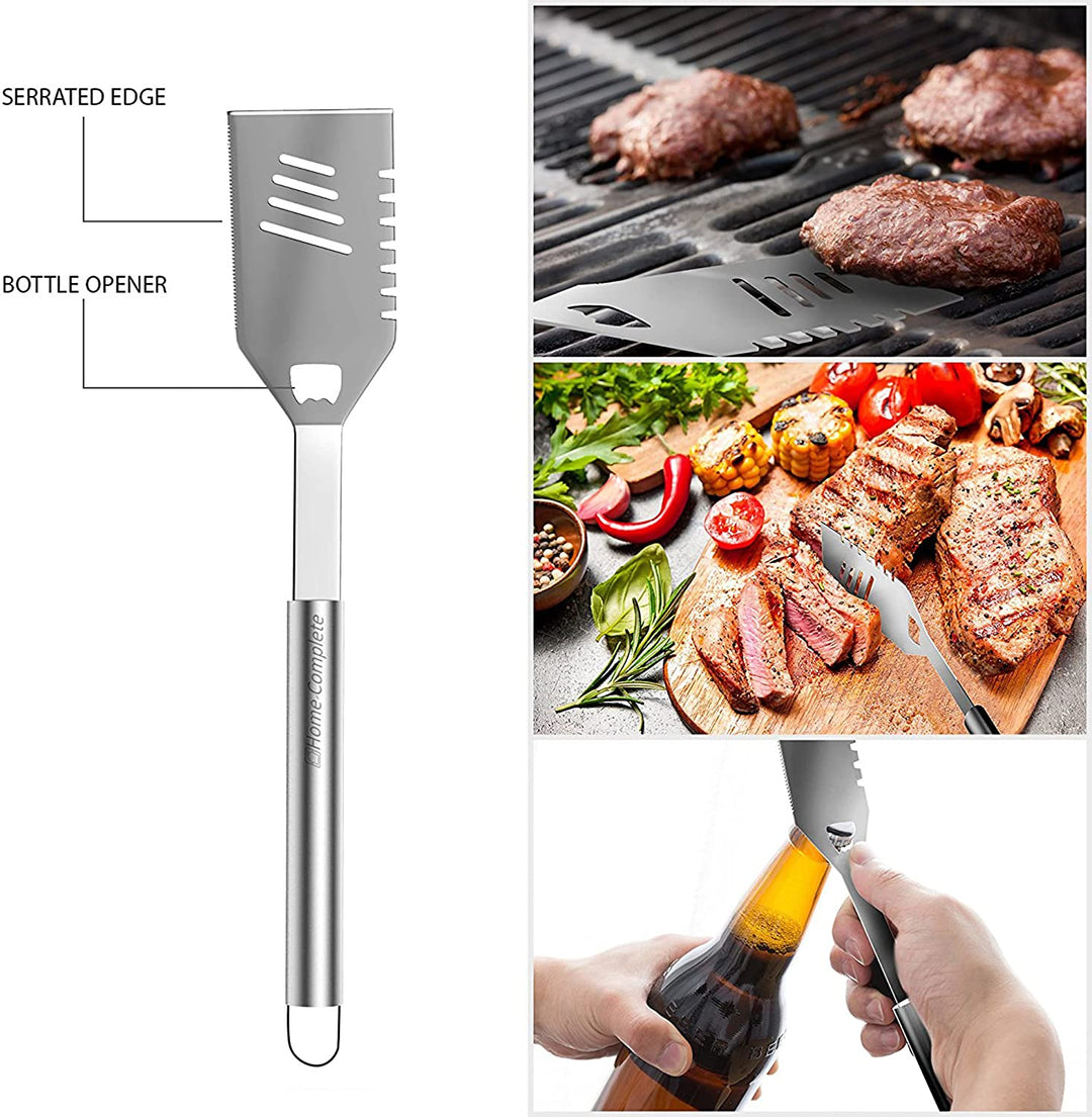 16-Piece BBQ Grill Accessories Set - Barbecue Tool Kit with Aluminum Case for Home Grilling - Great Gift for Birthday or Father’S Day by