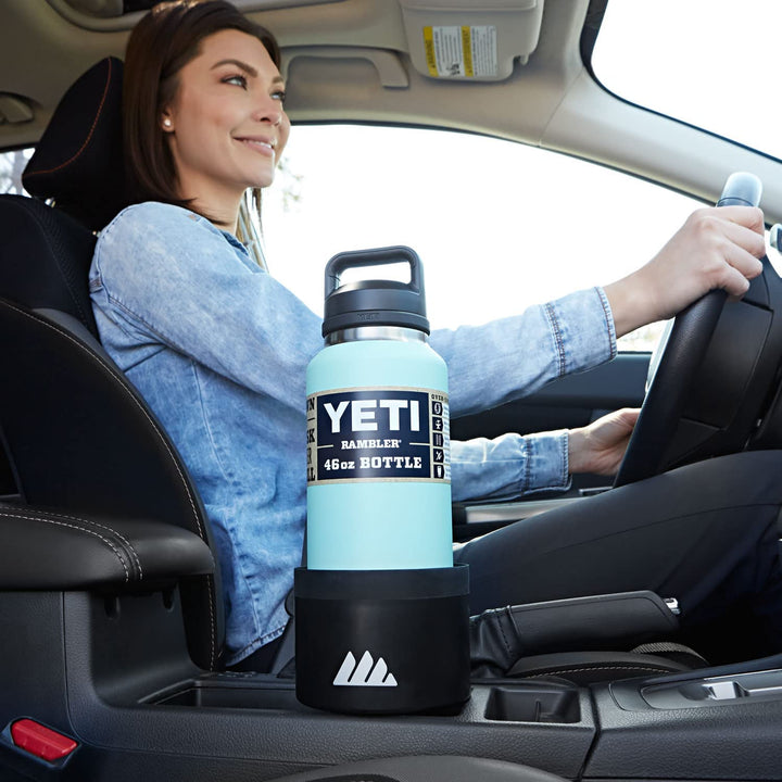 Ultimate Expander Car Cup Holder - Adjustable Base - Expander & Organizer for Vehicles - Compatible with Coffee Mug, Yeti 14/24/36/46Oz, Ramblers, Hydro Flasks 32/40Oz, 3.4"-4.0" Bottles
