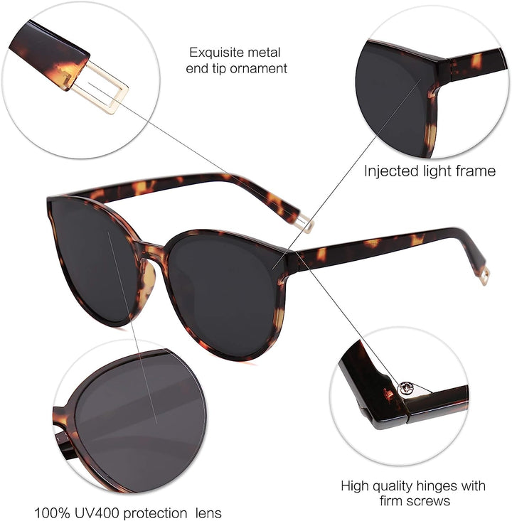 Oversized round Sunglasses for Women and Men