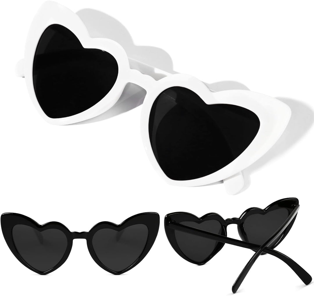 Heart Sunglasses for Women Fashion Classic Love Eye Protection Sunglasses Vintage Cute Heart Sunglasses