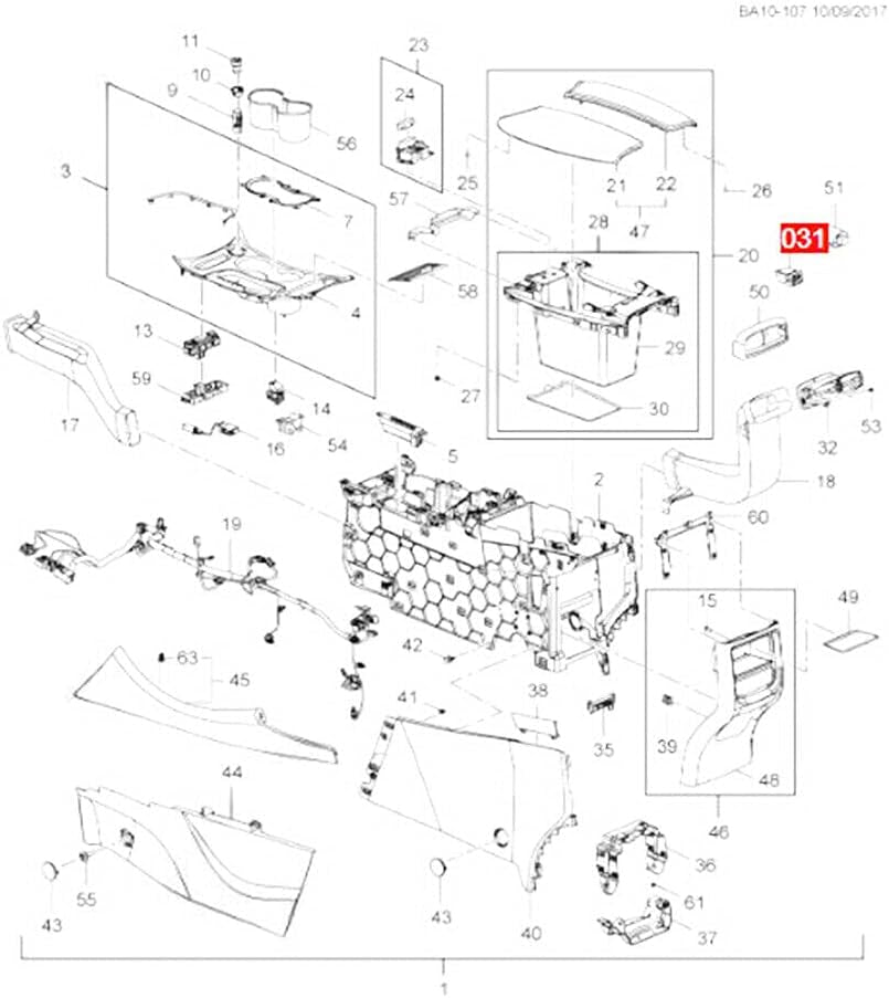 AUX USB Interface Socket Jack 13599456 for Buick Chevrolet