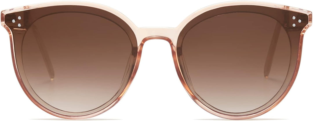 Classic round Sunglasses Womens Mens Trendy Oversized Shades Retro Vintage Sunnies