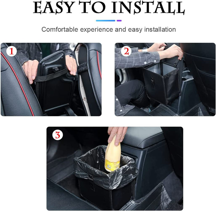 Foldable Car Trash Can, Hanging Waterproof Leakproof Trash Can Storage Bag for Car with Large Capacity, Car Interior Accessories (Large)