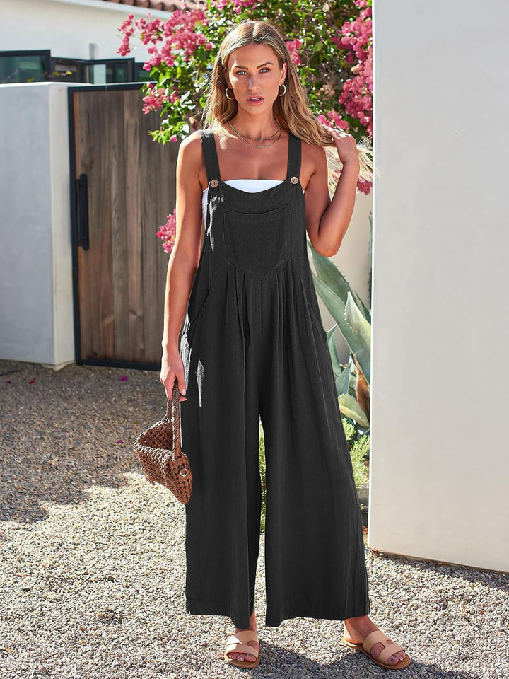 Womens Jumpsuits Overalls Wide Leg Casual Summer Outfits Rompers