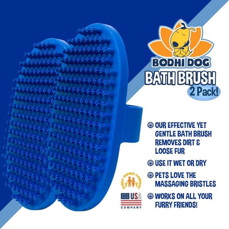 Shampoo Brush | Pet Shower & Bath Supplies for Cats & Dogs | Dog Bath Brush for Dog Grooming | Long & Short Hair Dog Scrubber for Bath | Professional Quality Dog Wash Brush