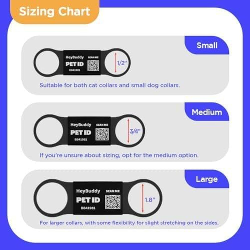 ™ Slide Series - QR Code Smart Pet Tags for Dogs & Cats, Personalized Pet Tag Stores Multiple Information, Includes Passive Location Tracking, Real-Time Notification & Community Alerts