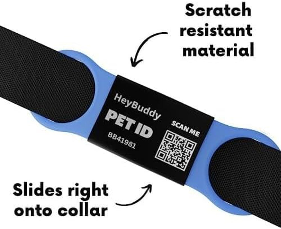 ™ Slide Series - QR Code Smart Pet Tags for Dogs & Cats, Personalized Pet Tag Stores Multiple Information, Includes Passive Location Tracking, Real-Time Notification & Community Alerts