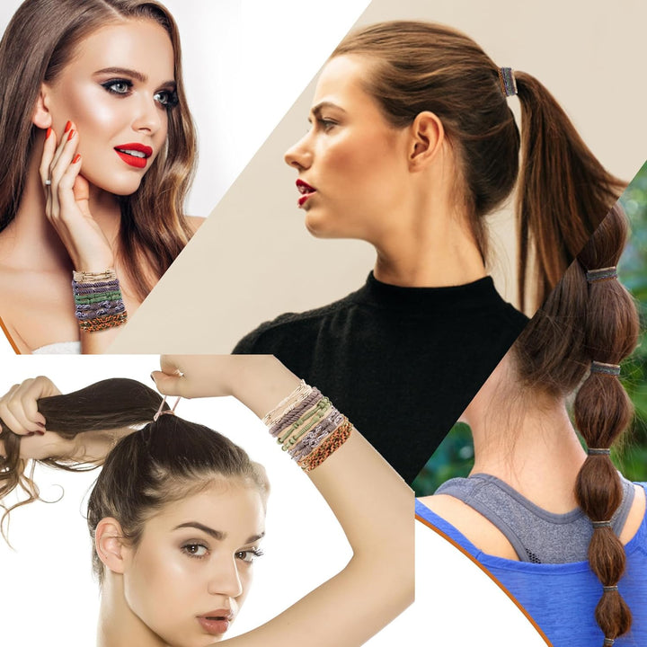 Hair Accessories for Women 1223 PCS Hair Claws Clips for Women 4.3 Inch, Boho Hair Ties Bracelet, Hair Accessories No Damage Hair Elastics, Bobby Pins, Metal Headband and Women'S Headband