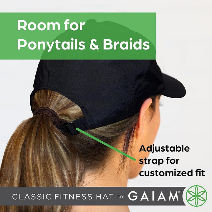 Women'S Classic Fitness Running Hat - Ponytail Hats with Quick-Dry Sweatband for Hiking & Summer Beach Vacation