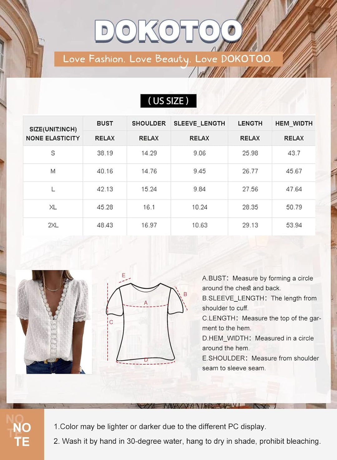 Women'S V Neck Lace Crochet Tunic Tops Flowy Casual Blouses Shirts