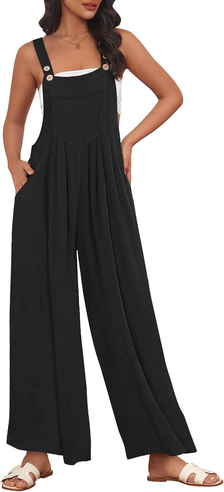 Womens Jumpsuits Overalls Wide Leg Casual Summer Outfits Rompers