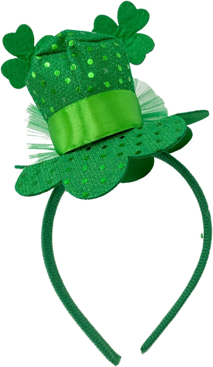 St. Patrick'S Day Sequin Headband, Green Hair Accessory for Holidays and Themed Parties, One Size Fits Most