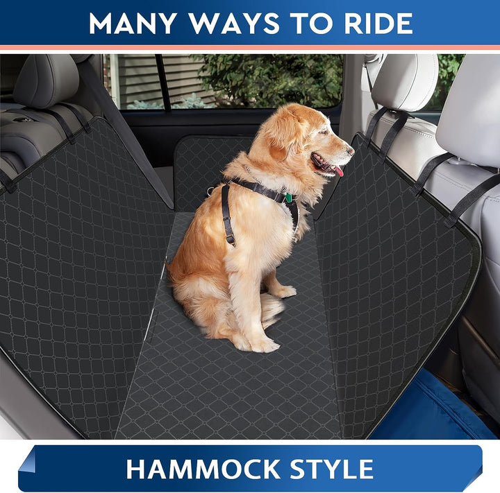 Dog Car Seat Cover Durable Dog Seat Cover for Back Seat Scratch Prevention Dog Hammock Protects against Dirt Dog Seat Covers for Cars Fits for Small Suvs and Trucks 54"X 58", Black